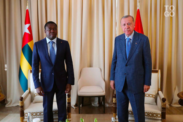 Recep-Tayyip-Erdogan-chez faure gnassingbe a Lome