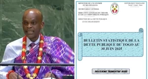 Dette Publique: Le Togo Continue de s’Enfoncer… Robert Dussey, ministre des Affaires Étrangères / Garçon de course de F*ck Gnassingbé / Affabulateur en Chef du régime Togolais, entrain de débiter des Âneries à l'Assemblée des Nations Unis | Photo: DR