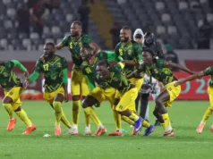 Football / CAN 2025: Le Mali rejoint le Sénégal en Quarts de Finale Les Maliens célèbrent leur victoire sur les Tunisiens en 8e de finale de la CAN 2025 au Maroc | Photo: CAF