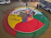 CAN 2025: Argent. Politique. Et Collision des mondes. Le rond-point Sadio Mané, à Dakar, peint par Assane Mbaye | Photo: DR