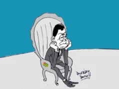 Togo, une gouvernance en mode «pilotage automatique». Et si Faure Gnassingbé attendait le Coup de grâce? Extrait d'une caricature de Donisen Donald / Liberté