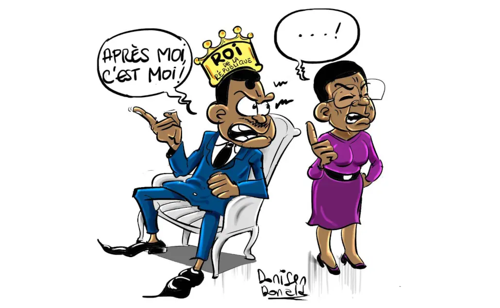 Faure Gnassingbé vs Marguerite Gnakade | Caricature: Donisen Donald / Liberté