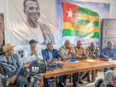 Éventuelle remodification de la constitution. S’unir ou trahir? L’opposition togolaise à la croisée des chemins Une partie de l'opposition togolaise lors d'une conférence de presse à Lomé | Photo: DR