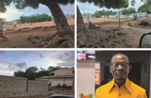 Togo / Clôture inachevée du Lycée de Djidjolé : Des dysfonctionnements aux humeurs du ministre Omorou, Stanislas Baba et Faure Gnassingbé interpellés Clôture inachevée du Lycée de Djidjole et le ministre Mama Omorou | Infog: LeCorrecteur.tg