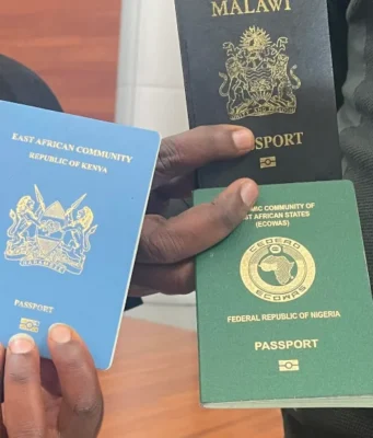 Togo: L’exemption de visa pour les Africains, un miroir aux alouettes panafricain pour masquer la faillite interne Quelques passeports émis par des pays Africains | Photo: DR / GB