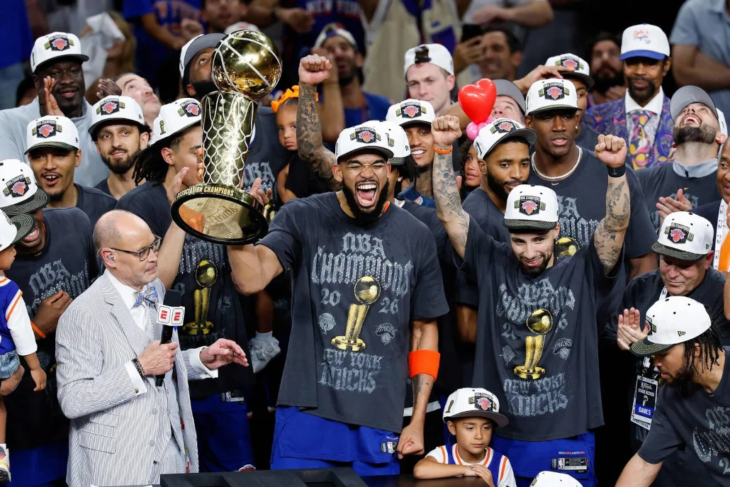 Les Knicks sacrés Champions de la NBA, 13 juin 2026 | Photo: AFP