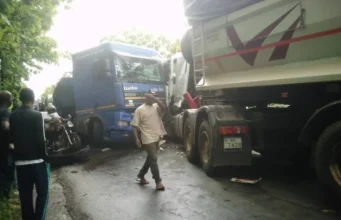 Togo: Combien coûte la vie d’un citoyen togolais? Quand Faure Gnassingbe refuse de faire ce calcul! Collision entre deux camions sur la RN1, Togo | Photo / Archives: DR