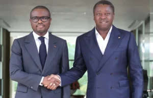 Togo / Faure encore heureux de recevoir un nouveau président du Bénin: Wadagni dénude son voisin en deux semaines Romuald Wadagni (g) et Faure Gnassingbé | Photo: DR