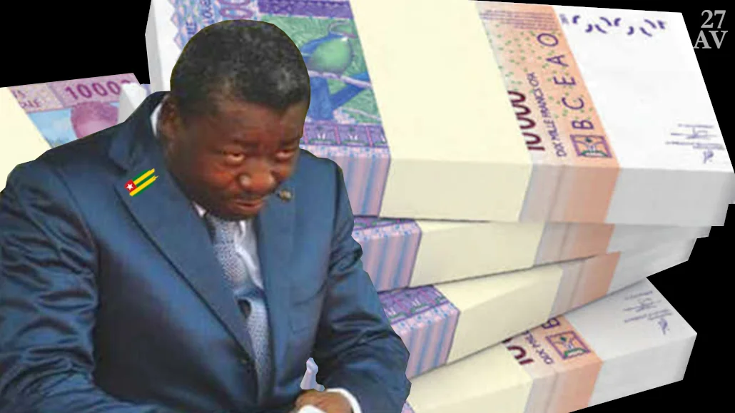 Faure Gnassingbé continue inlassablement d'endetter le Togo pour des projets foireux | Infog: 27avril.com