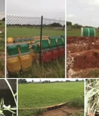 Togo / Stade Municipal de Vogan: Aussitôt Installé, Aussitôt Démoli. La Couronne des Approximations Dégoûtantes Stade municipal de Vogan | Photos: DR / LeCorrecteur.tg