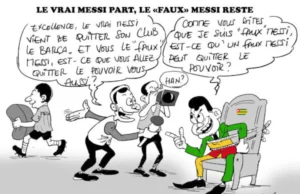 Même Messi abandonne l’Argentine: Et Faure? Caricature / Archives: Donisen Donald / Liberté