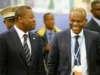 Togo: Les Dirigeants Africains En Chantiers, Faure Gnassingbé Fête la correction du « Map » Le premier ministre Togolais Faure Gnassingbé (g) et son ministre des Affaires Étrangères Robert Dussey | Photo: DR