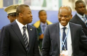 Togo: Les Dirigeants Africains En Chantiers, Faure Gnassingbé Fête la correction du « Map » Le premier ministre Togolais Faure Gnassingbé (g) et son ministre des Affaires Étrangères Robert Dussey | Photo: DR