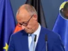 Friedrich Merz sous pression après la débâcle électorale. Faure Gnassingbé Imperturbable Malgré la Faillite Sur Tous Les Plans. Le chancelier allemand Friedrich Merz réagit en prononçant une déclaration après l'annonce des sondages de sortie des élections régionales de Berlin et Mecklembourg en Poméranie occidentale | Photo: Reuters. En mortaise, le premier ministère Togolais Faure Gnassingbé | Infog: 27avril.com