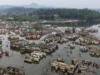 Climat: Menace d’un phénomène El Niño « inédit », selon les experts Des maisons longtemps submergées sont désormais visibles après qu'une sécheresse prolongée à Lebak, en Indonésie, le vendredi 31 juillet 2026 | Photo: AP