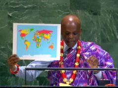 Alors, Robert Dussey Connaissait-il Arno Peters et Sindika Dokolo? Le ministre des Affaires Étrangères du Togo à l'Assemblée générale de l'ONU, Septembre 2025 | Photo: DR