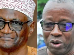 Togo: La CEET Rackette Les Togolais Pour Enrichir La « Minorité Insolente » au Pouvoir Le président actuel du Sénat, Barry Moussa Barqué, et l’ex ministre de l’Energie et conseiller de Faure Gnassingbé, Damipi Noupokou | Infog: Lalternative.info