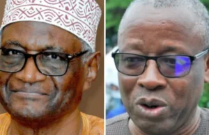 Togo: La CEET Rackette Les Togolais Pour Enrichir La « Minorité Insolente » au Pouvoir Le président actuel du Sénat, Barry Moussa Barqué, et l’ex ministre de l’Energie et conseiller de Faure Gnassingbé, Damipi Noupokou | Infog: Lalternative.info