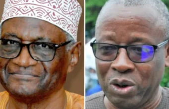 Togo: La CEET Rackette Les Togolais Pour Enrichir La « Minorité Insolente » au Pouvoir Le président actuel du Sénat, Barry Moussa Barqué, et l’ex ministre de l’Energie et conseiller de Faure Gnassingbé, Damipi Noupokou | Infog: Lalternative.info