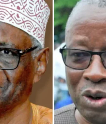 Togo: La CEET Rackette Les Togolais Pour Enrichir La « Minorité Insolente » au Pouvoir Le président actuel du Sénat, Barry Moussa Barqué, et l’ex ministre de l’Energie et conseiller de Faure Gnassingbé, Damipi Noupokou | Infog: Lalternative.info