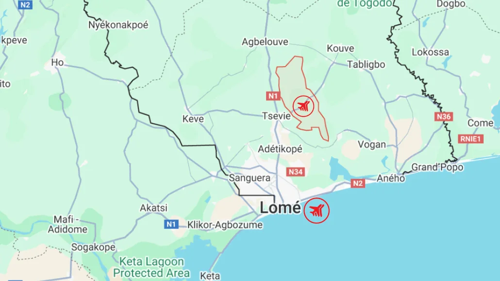 Canton de Gbatopé, Zio 1, Togo | © RoT / Google Maps
