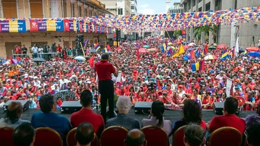 Un meeting électoral le 3 novembre 2024 à Port-Louis, la capitale mauricienne | Photo: AP