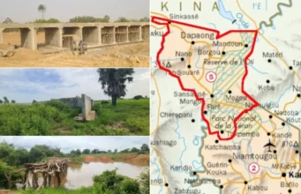 Togo: 31,7 milliards FCFA pour désenclaver les Savanes, des Travaux Abandonnés ou Mal Faits Des travaux d'infrastructions mal faits ou à abandon dans la région des Savanes, Togo | Photos: DR/Lalternative.info; infog: 27avril.com