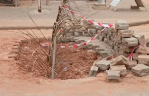 Togo: Recrudescence des accidents de la route, un facteur important ignoré Un trou non réparé une route pavée | Photo: DR